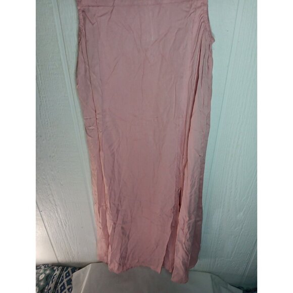 Anrabess Women’s XL Pink Sleeveless Midi Dress Side Cut Outs Spring Summer NWT - Picture 4 of 8